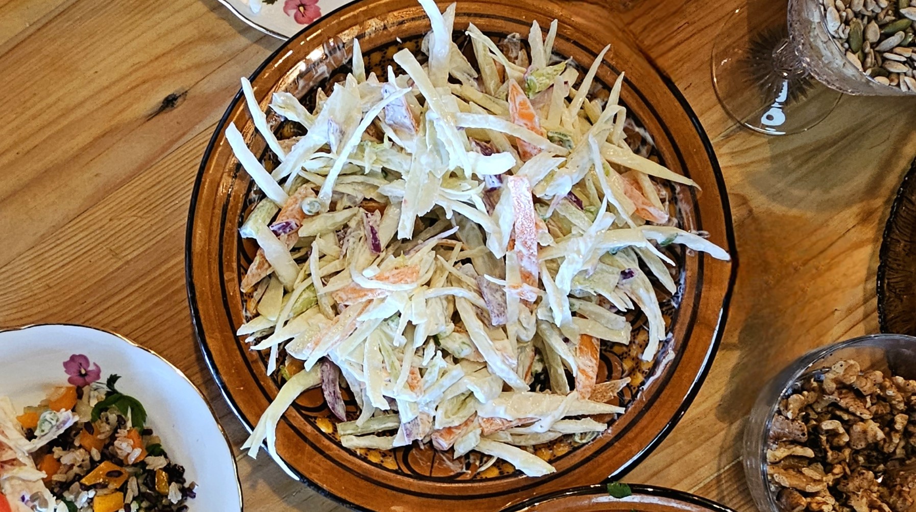 Fennel Coleslaw Salad and Yoghurt Dressing